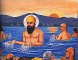Guru Nanak"watering" his crops in Punjab by Sikh Missionary Society U.K. http://sikhchic.com/1984/cms/articles/photo1/hardwar-c.jpg